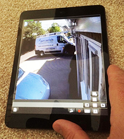 cctv on smartphone Chiseldon